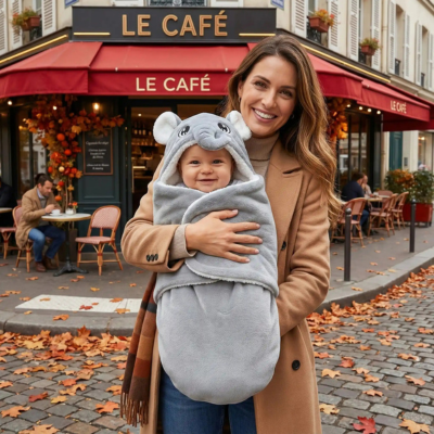 Nid d'ange cocon douillet maman bébé café