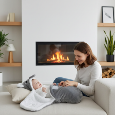 Nid d'ange cocon douillet maman bébé salon