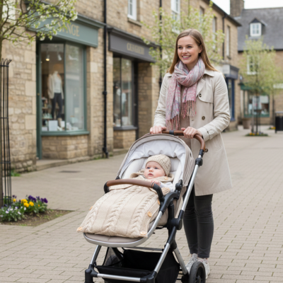 Nid d'ange thermocapuche bébé promenade maman