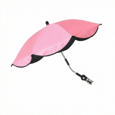 Ombrelle pour poussette polyvalent UPF50 rose