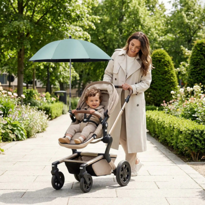 Ombrelle pour poussette protection uv articulée maman bébé promenade parc