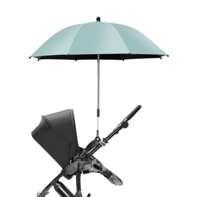 Ombrelle pour poussette protection uv articulée vert