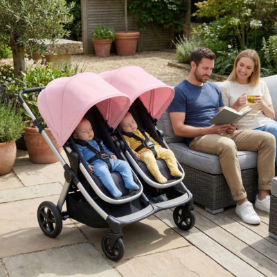 Par soleil pouir poussette protection UV optimale jumelles dodo jardin