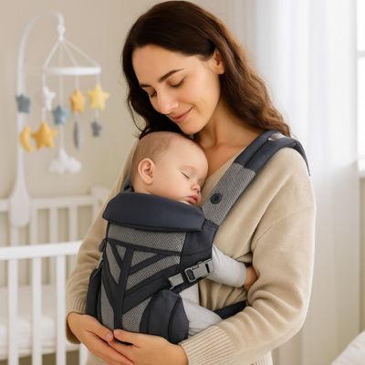 Porte bébé ergonomique élégant dodo paisible