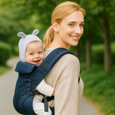Porte bébé ergonomique élégant sortie parc