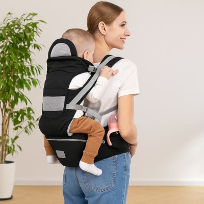 Porte bébé ergonomique multifonction portage dos