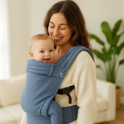 Porte bébé physiologique enveloppant maman salon 