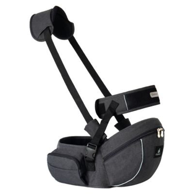 Porte bébé tabouret hanche gris