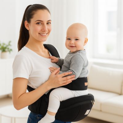 Porte bébé tabouret hanche maman salon