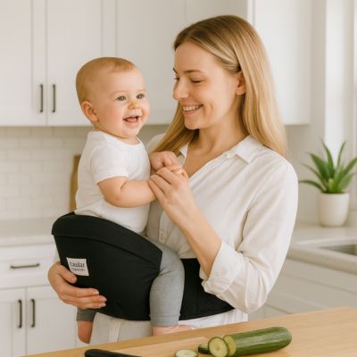 Porte bébé tabouret taille maman cuisine