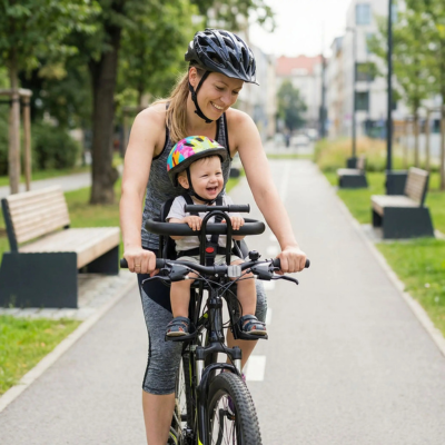 Porte bébé vélo sécurité maximale maman bébé promenade ville