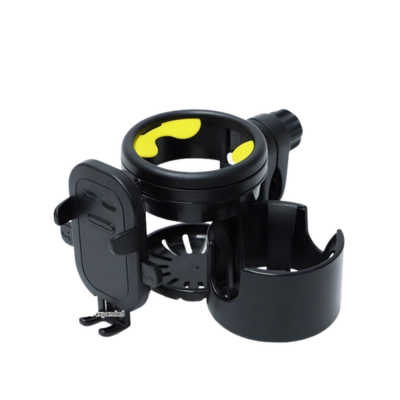 Porte-gobelet poussette 3 en 1 rotation 360 noir