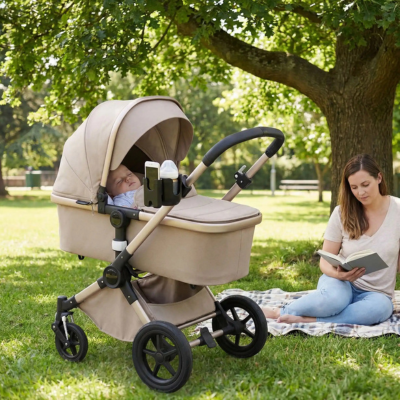 Porte-gobelet poussette mains libres maman bébé repos parc