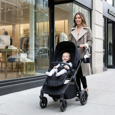 Porte-gobelet poussette mains libres maman promenade ville