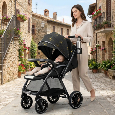 Poussette bébé confort compacte maman promenade village bébé dodo