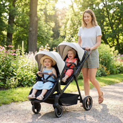 Poussette bébé confort double compacte maman promenade senter bébés