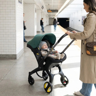 Poussette bébé ultra-légère 2 en 1 maman bébé métro