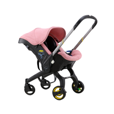 Poussette bébé ultra-légère 2 en 1 rose