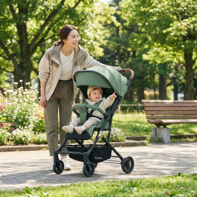 Poussette canne pliage ultra-compact bébé maman promenade parc