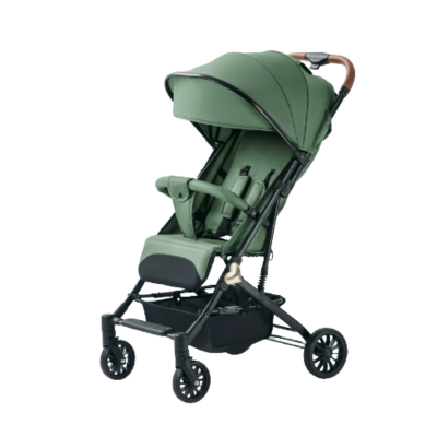 Poussette canne pliage ultra-compact verte