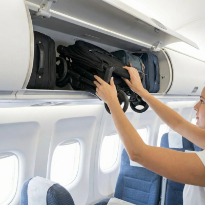 Poussette canne ultra-compacte maman cabine bagage avion