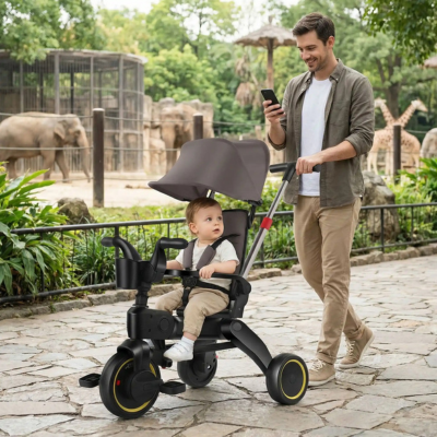Poussette évolutive 3 en 1 papa zoo bébé