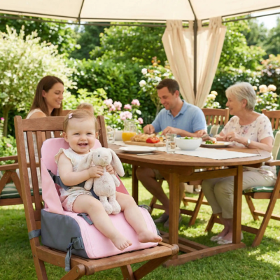 Rehausseur chaise 2 en 1 nomade diner extérieur famille