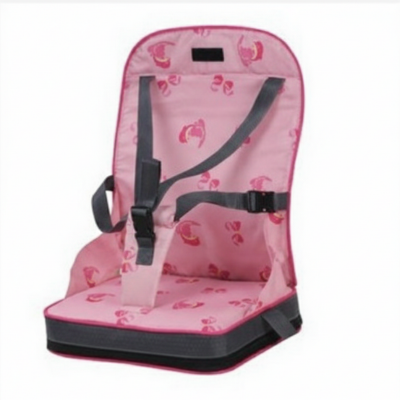 Rehausseur de chaise pliable sécurisé rose