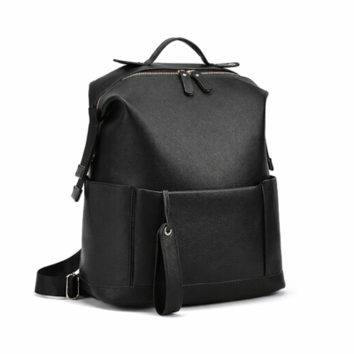 Sac à langer à dos multi-compartiments noir