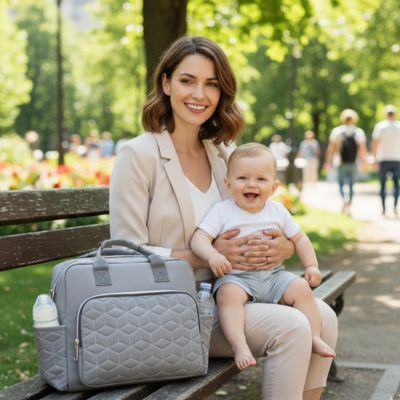 Sac à langer bébé bandoulière maman parc