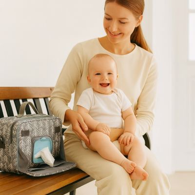 Sac à langer polyvalent bébé lingette