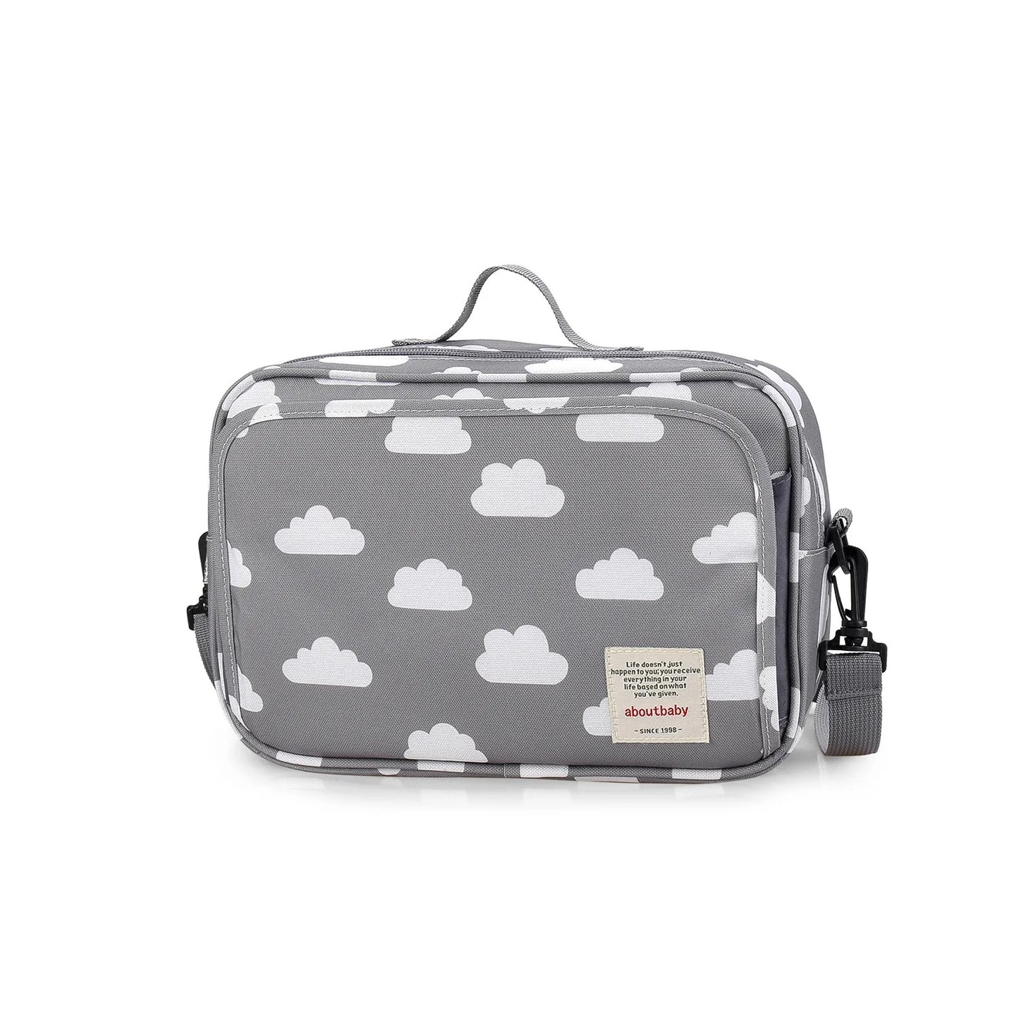 Sac à langer polyvalent gris nuage