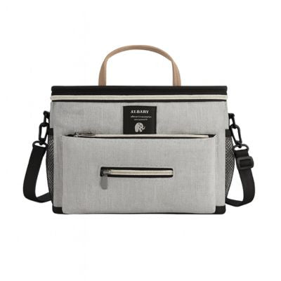 sac à langer pratique et tout en un gris clair