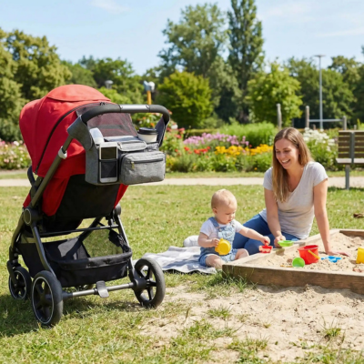 Sac pour poussette universel multifonction bébé joue sable