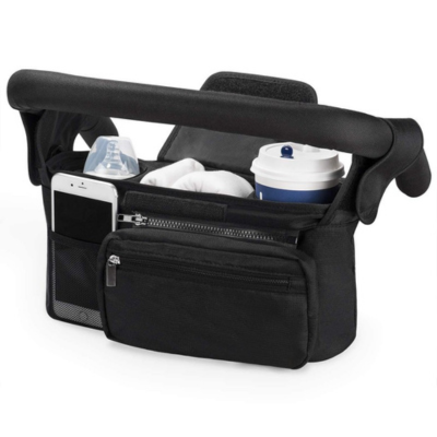 Sac pour poussette universel multifonction noir