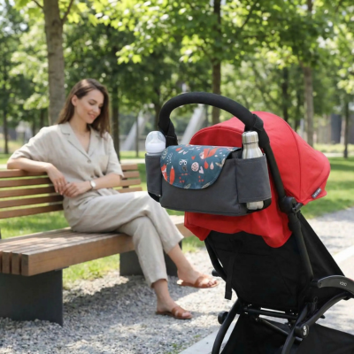 Sac pour poussette universel pratique maman assise banc parc