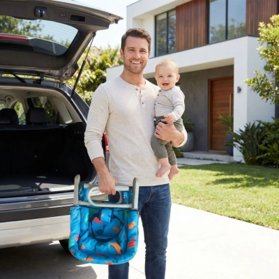Sièe de table nomade sécure papa rangement voiture