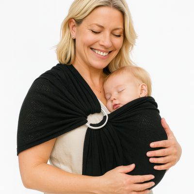 Sling bébé confort respirant noir