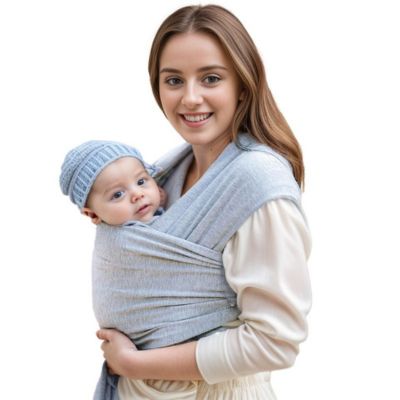 Sling bébé confortable bébé gris