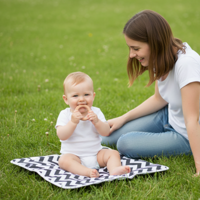 Tapis à langer douceur nomade bébé joue parc