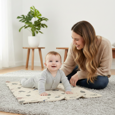 Tapis à langer multifonctionnel maman bébé salon