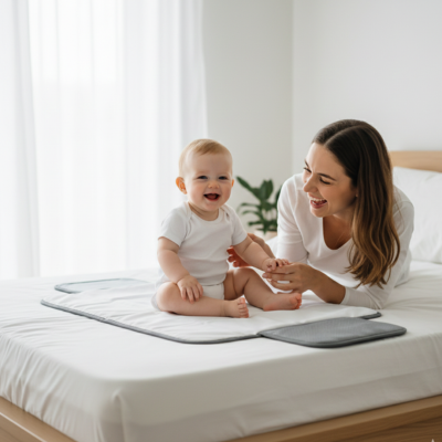 Tapis à langer nomade compact élégant bébé joyeux
