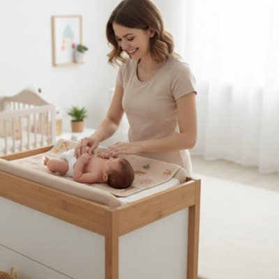 Tapis à langer nomade confort chambre bébé