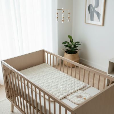 Tapis à langer nomade confort sécurité lit bébé