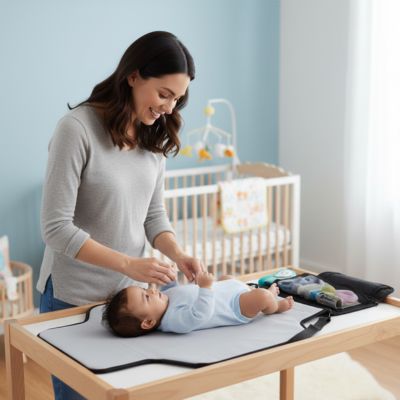Tapis à langer nomade confort voyage maman lange bébé