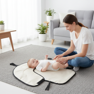 Tapis à langer nomade easytrip bébé salon